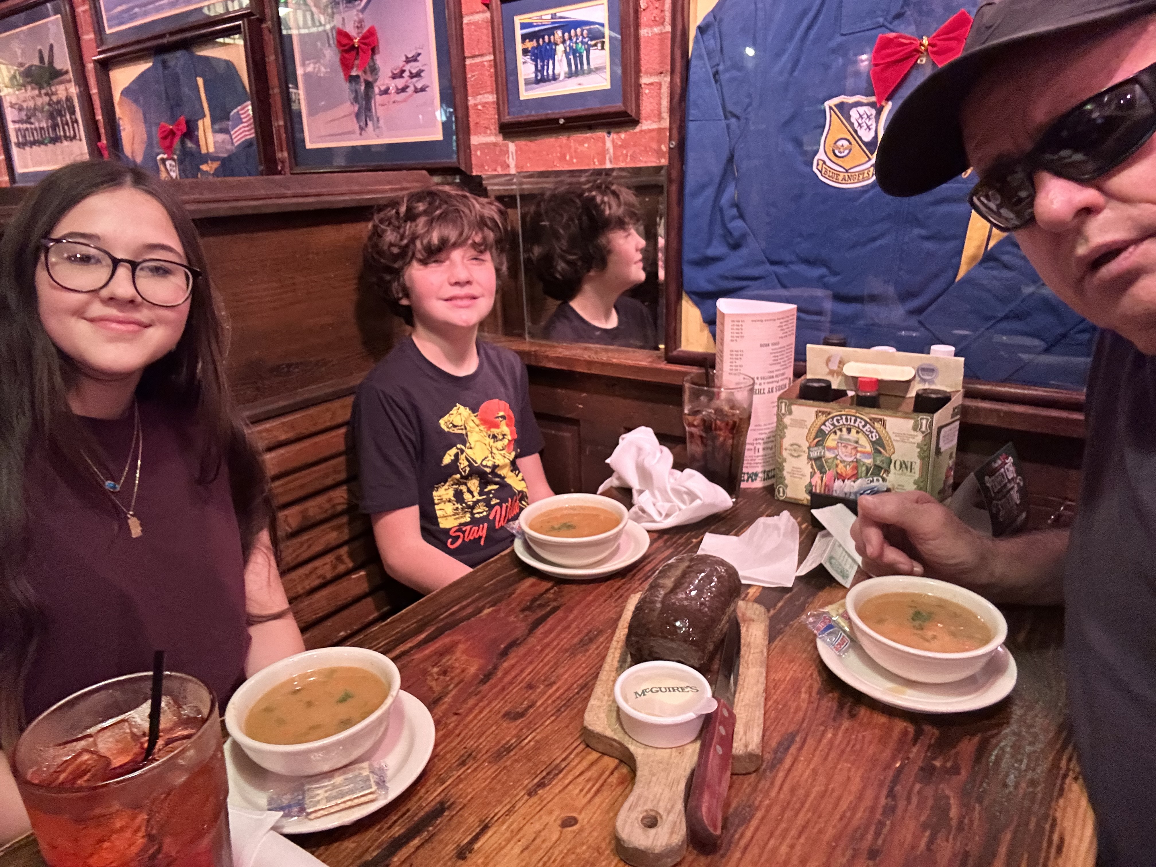 Abel and Aria at their favorite restaurant